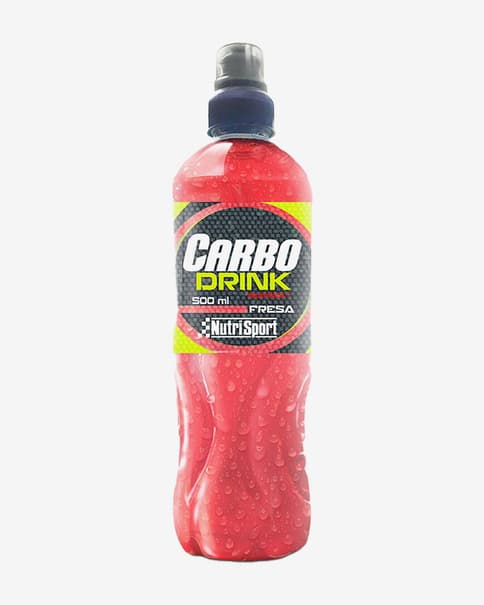 Bebida energética Nutrisport Carbo Drink 500 ml sabor morango (24 unidades)