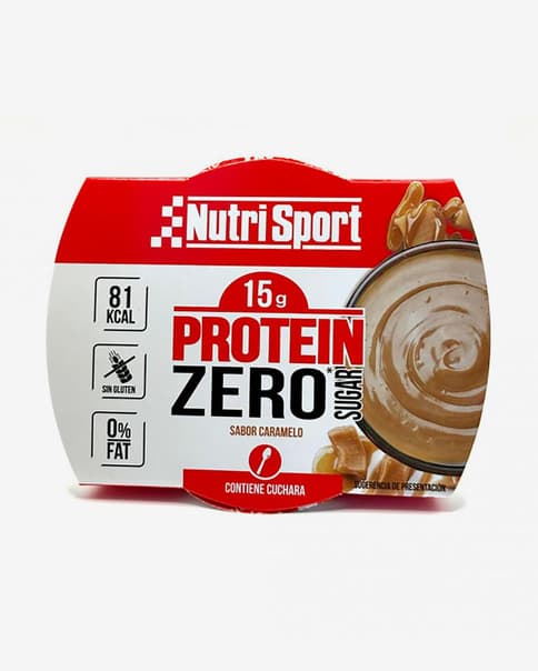 Pudding Nutrisport Protein Zero sabor caramelo 135 g (12 unidades)