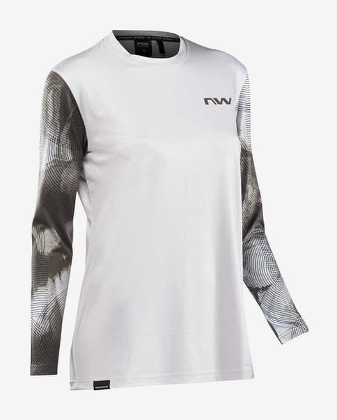 Maillot Northwave XTrail 2 manga larga blanco gris