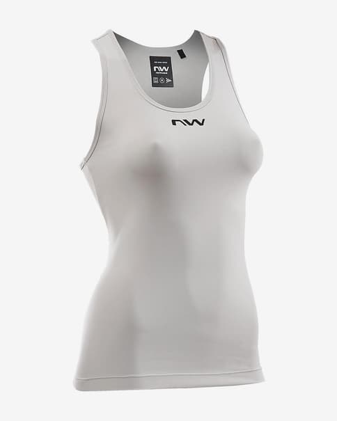 Maillot Northwave Essence sin mangas gris claro mujer