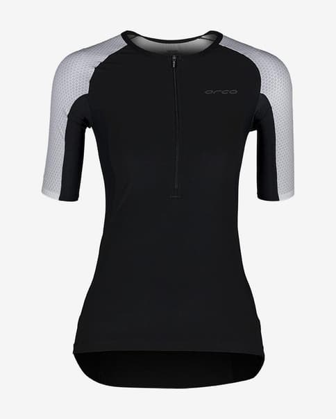 Maglia Orca Athlex manica corta bianco nero donna