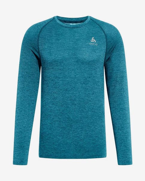 Camiseta Odlo The Essentials Seamless manga larga azul marino