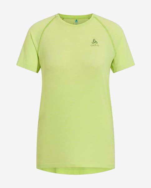Camiseta Odlo Essential Seamless manga corta amarillo puro mujer