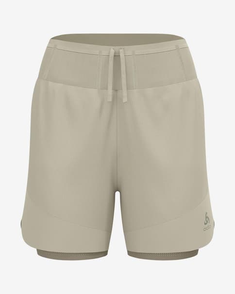 Pantalón corto Odlo X-Alp 5Inch 2in1 beige mujer