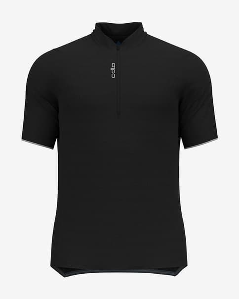 Maillot Odlo Essential Half Zip manga corta negro