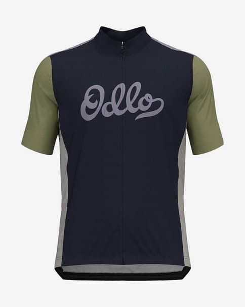 Maillot Odlo The Essentials Heritage manga corta azul verde