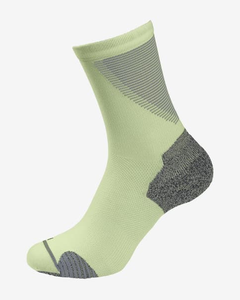 Calcetines Odlo Ceramicool Run Crew verde amarillento