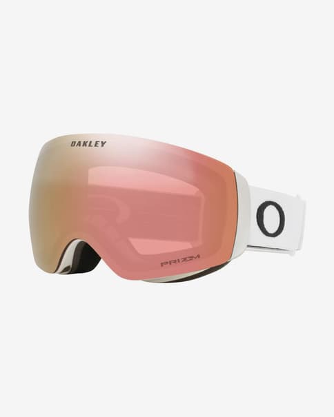 Oakley Flight Deck M matwitte bril met Prizm Snow Rose Gold Iridium-lens