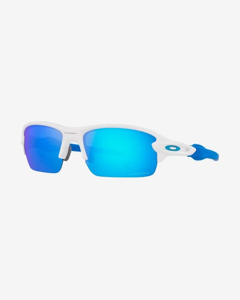 Gafas Oakley Flak XS Matte White con lentes Prizm Sapphire infantil