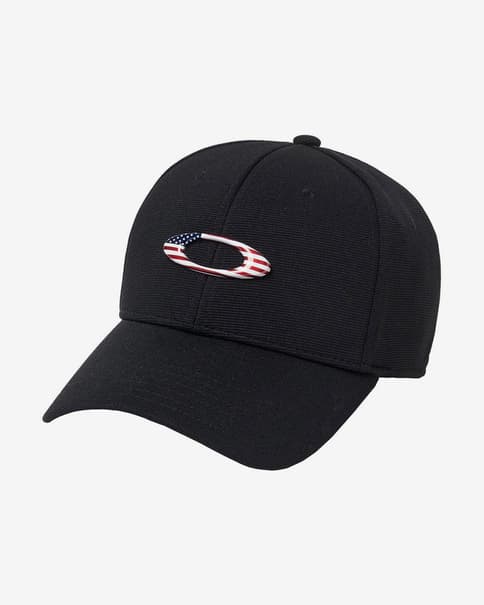 Gorra Oakley Tincan negro logo EEUU
