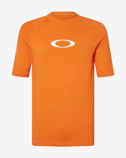 Camiseta de natación Oakley Ellipse manga corta naranja