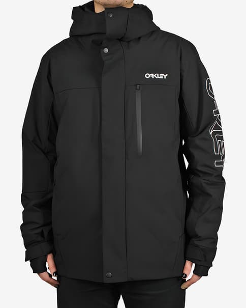Chaqueta con capucha Oakley TNP TBT negro logo blanco