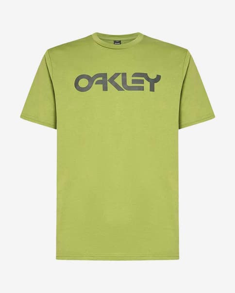 Camiseta Oakley Mark II manga corta verde lima logo gris