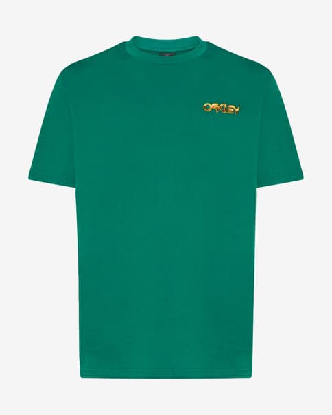 Camiseta Oakley Dipped B1B manga corta verde dorado