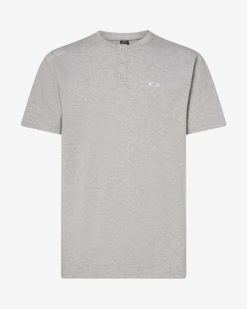 Camiseta Oakley Relax Henley 2.0 manga corta gris claro