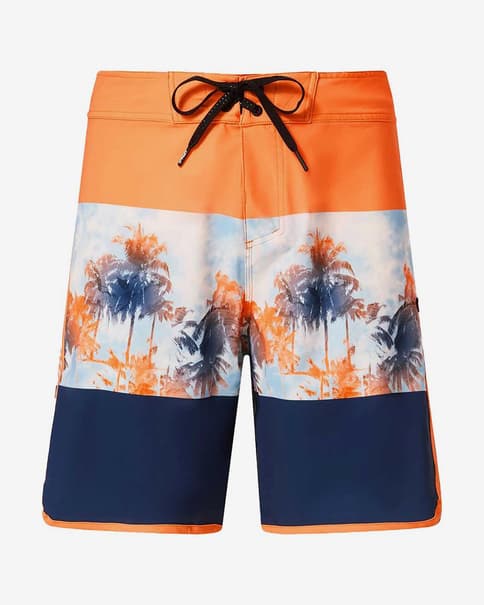 Bañador Oakley Palm Florals RC 19" naranja azul blanco