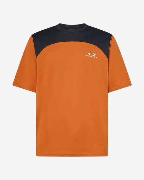 Maillot Oakley Free Ride manga corta naranja negro