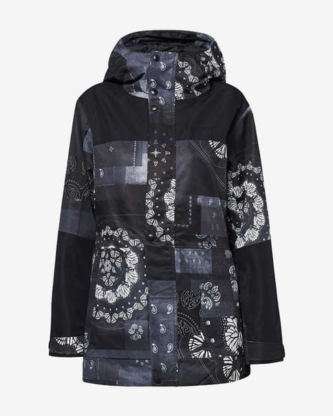 Chaqueta con capucha Oakley TC Aurora negro gris mujer