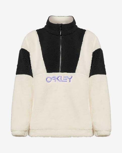 Forro polar Oakley TNP Half Zip RC blanco claro negro mujer