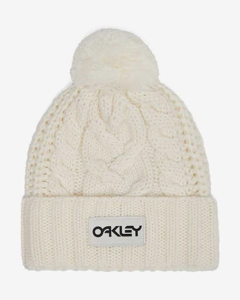 Gorro Oakley Harper Pom blanco intenso mujer