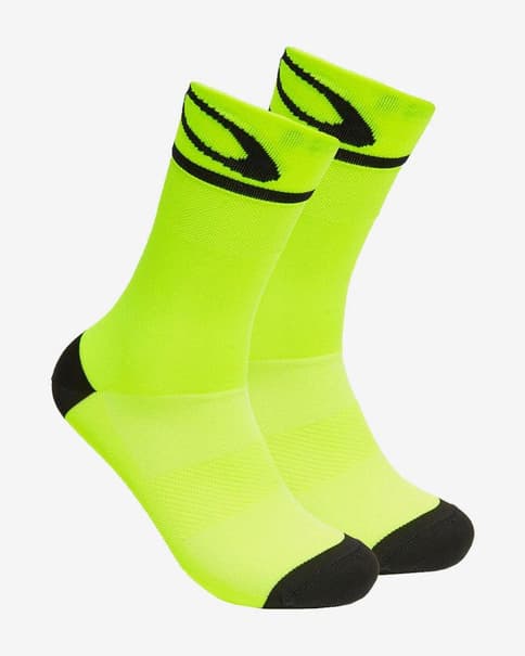 Calcetines Oakley Cadence amarillo sulfuro negro
