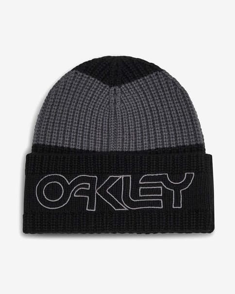 Gorro Oakley Tnp Deep Cuff negro carbón gris