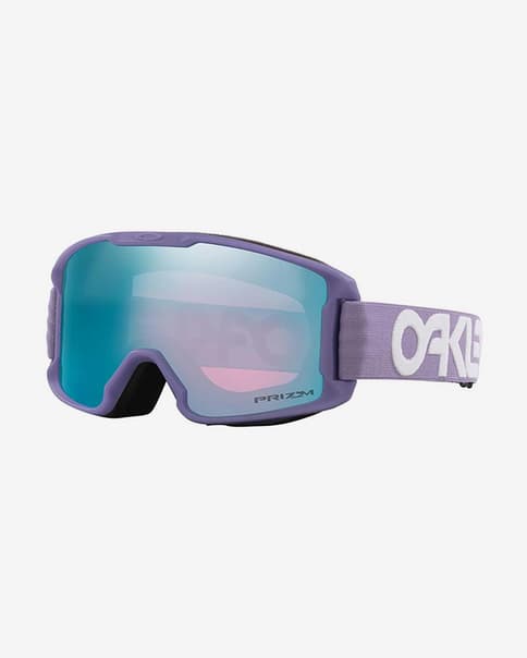 Máscara Oakley Line Miner S B1B Lilac lente Prizm Snow Sapphire Iridium
