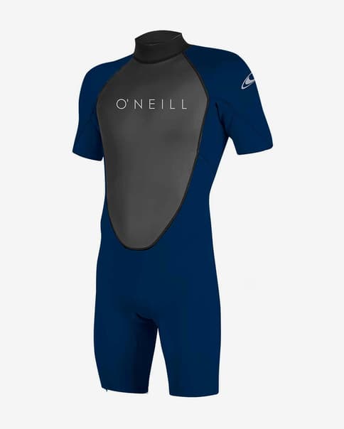 O'Neill Reactor 2 2 mm wetsuit met korte mouwen en ritssluiting aan de achterkant, blauwgrijs