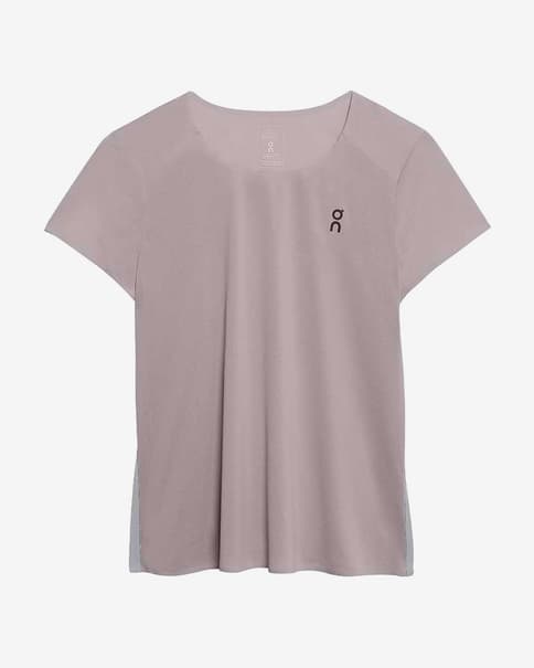 Camiseta On Performance manga corta violeta mujer