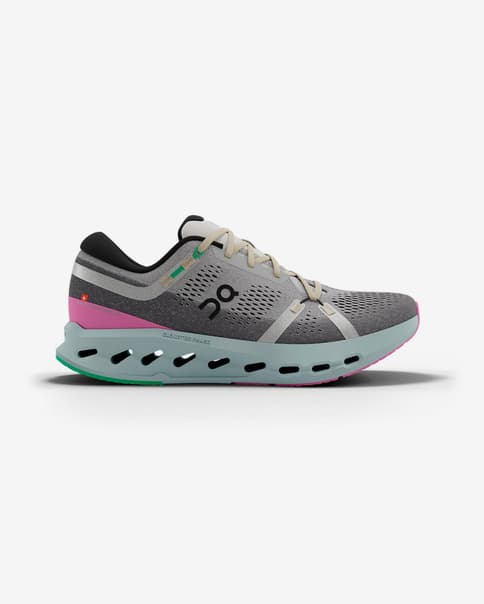 Zapatillas On Cloudsurfer 2 gris oscuro rosa