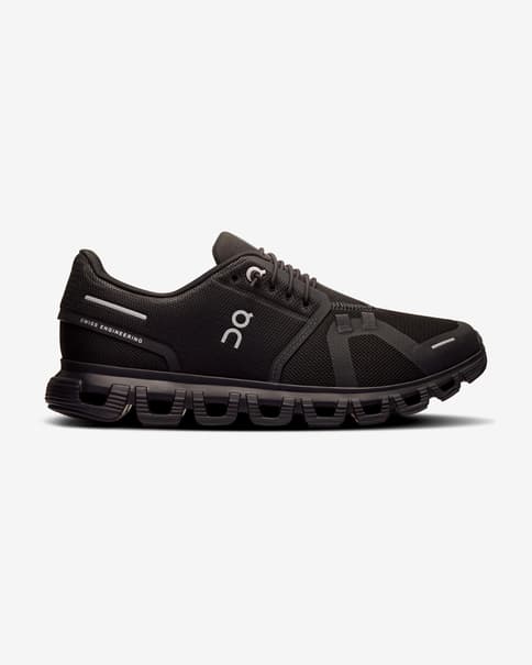 On Cloud 6 Damen Sneaker pechschwarz