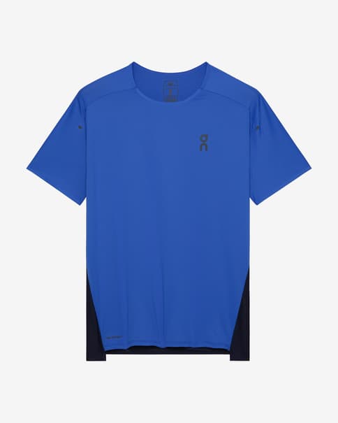 Camiseta On Performance manga corta azul morado