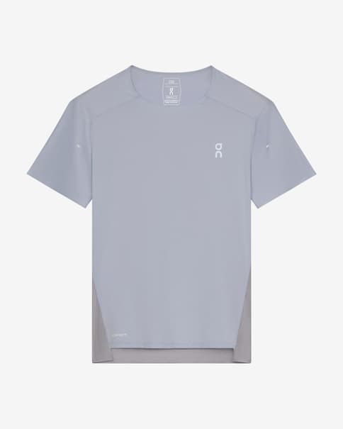 Camiseta On Performance manga corta blanco violeta mujer