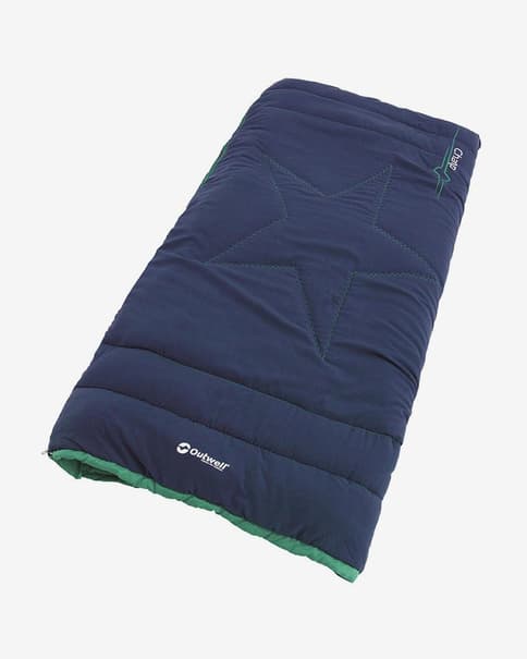 Saco de dormir Outwell Champ Kids cremallera izquierda azul marino infantil