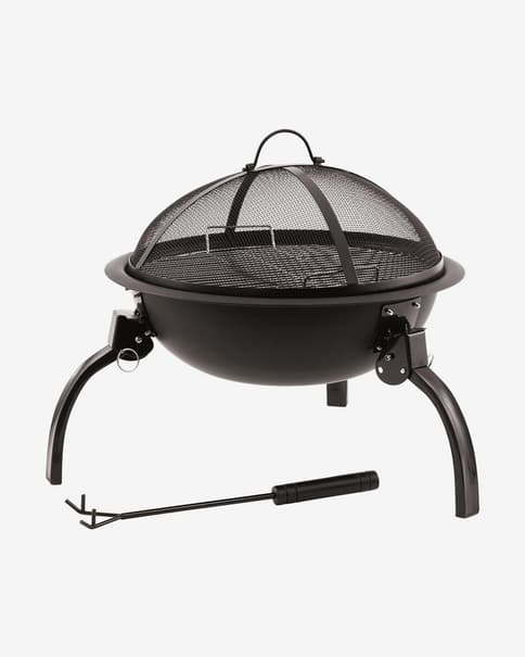 Parrilla a carbón Outwell Cazal Fire Pit M negro