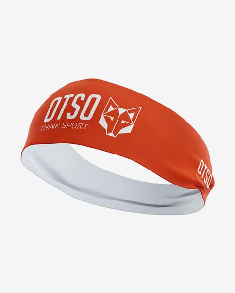 Cinta para la cabeza Otso Sport 10 cm naranja blanco