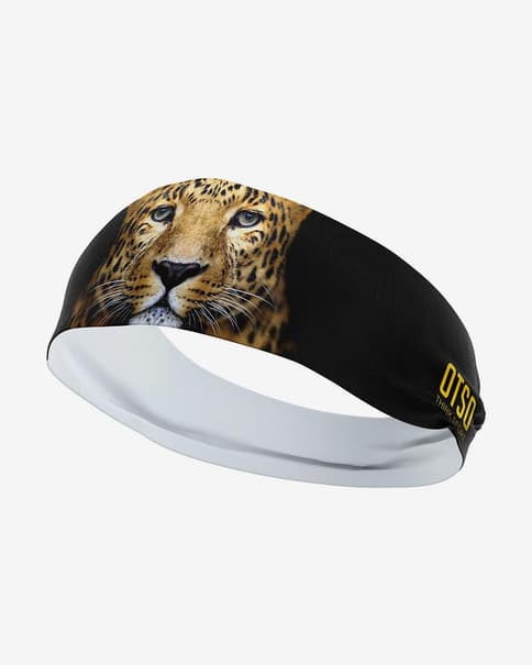 Cinta para la cabeza Otso Leopard 12 cm negro marrón