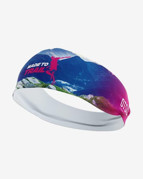Cinta para la cabeza Otso Made To Trail Man 8 cm azul rosa