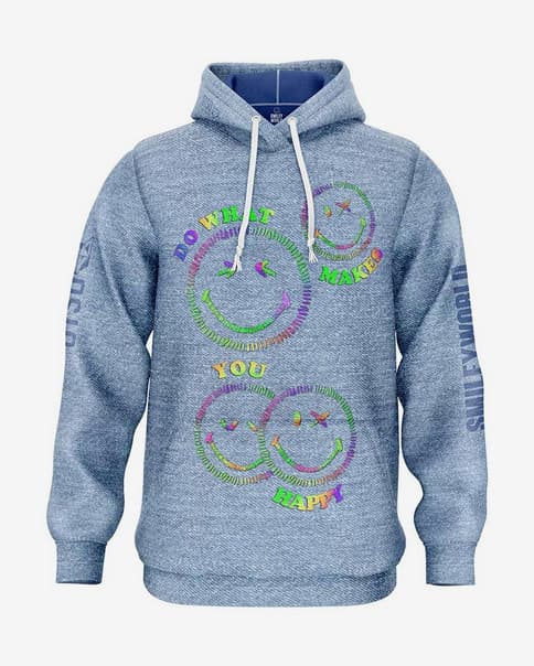 Sudadera con capucha Otso SmileyWorld Happy azul
