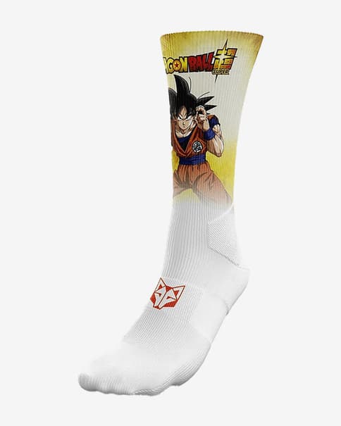 Calcetines Otso Sublimados Dragon Ball Super Goku amarillo blanco