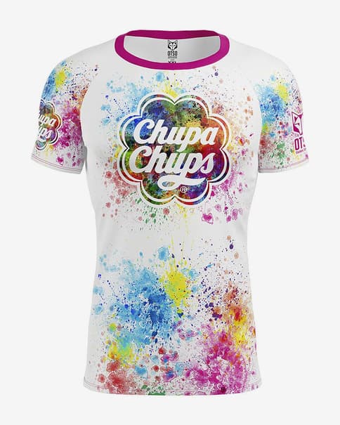 Camiseta Otso Chupa Chups Paint manga corta blanco multicolor