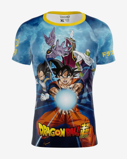 Camiseta Otso Dragon Ball manga corta azul oscuro rojo
