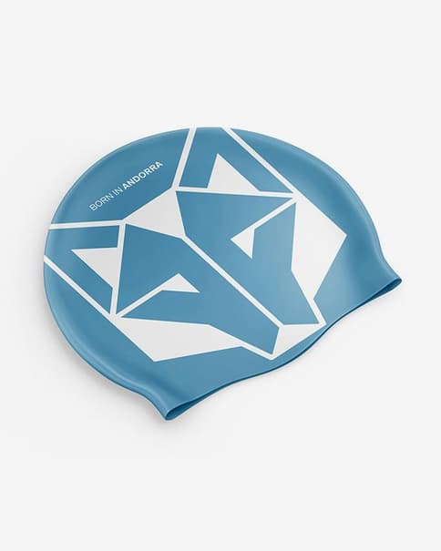 Gorro de natación Otso azul blanco