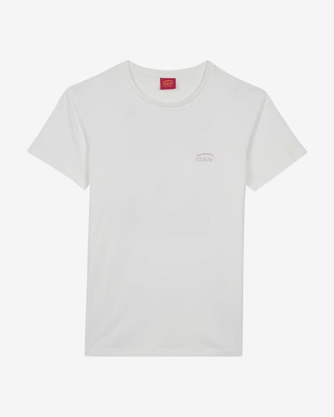 Short-sleeved Oxbow Tohora t-shirt in pure white.