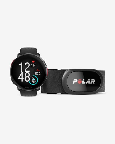 Polar Vantage V3 GPS pulsur sort + Polar H10 pulssensor