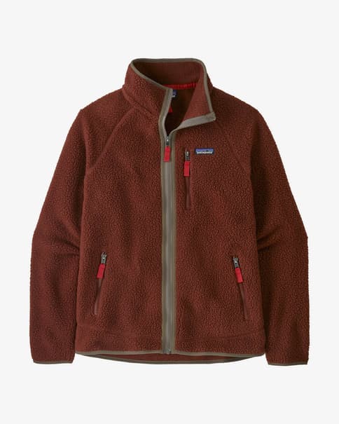 Forro polar Patagonia Retro Pile Full Zip marrón gris
