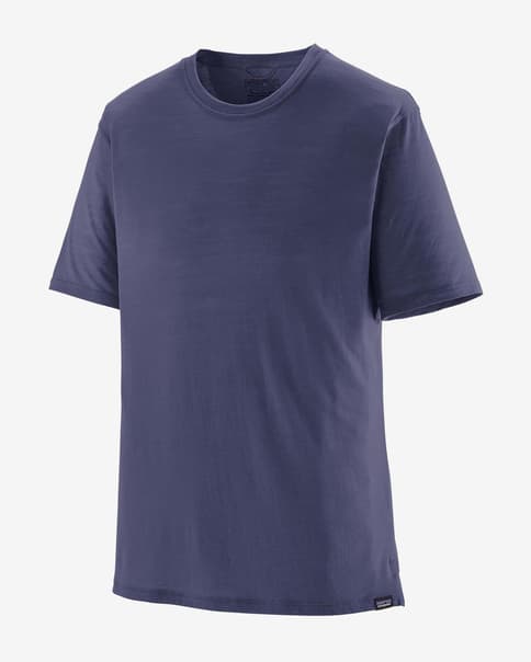 Camiseta Patagonia Capilene Cool Merino manga corta violeta oscuro
