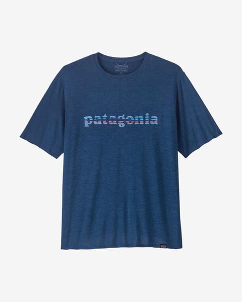 Camiseta Patagonia Cap Cool Daily Graphic manga corta azul oscuro