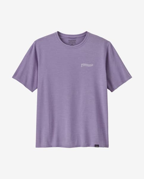 Camiseta Patagonia Capilane Cool Daily Graphic manga corta violeta