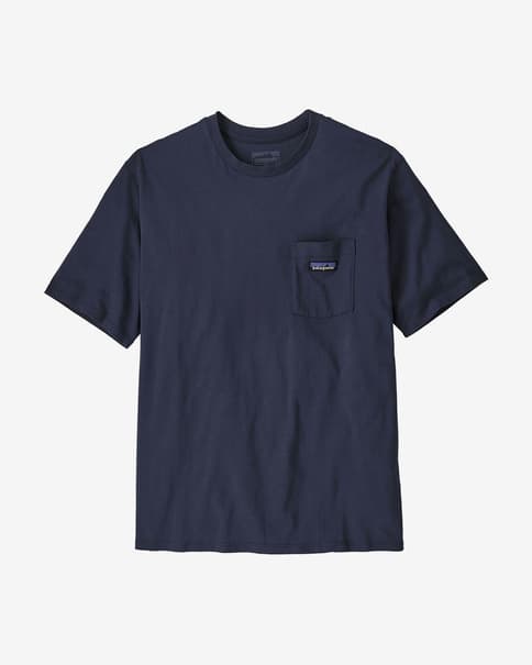 Camiseta Patagonia Regenerative Organic Certified Cotton manga corta azul oscuro